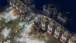 Age of Empires 4  2v2v2v2 EPIC BATTLES  Multiplayer Gameplay [upl. by Eissirhc]