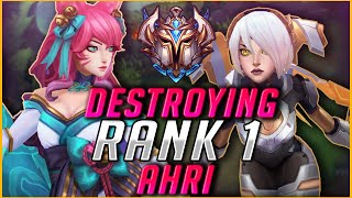 Irelia Carries U Destroying rank 1 Ahri with Irelia mid [upl. by Aliek557]