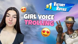 GIRL Voice Trolling 100 THIRSTY SIMPS 🤤 [upl. by Namqul]