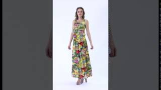 Vestido Longo Com Estampa Tropical  Moda Pop  Posthaus [upl. by Aciruam]