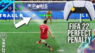 FIFA 22  HOW TO SHOOT THE PERFECT PENALTY  HOW TO SCORE A PENALTY  HOW TO WIN PENALITIES [upl. by Redep]