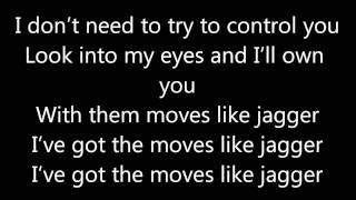 Moves like Jagger  Maroon 5 ft Christina Aguilera  Lyrics [upl. by Aggarwal]