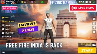 FREE FIRE LIVE RANK PUSH freefire shortslivefeed FF LIVE [upl. by Akemor]