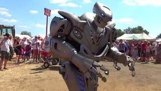 Titan The Robot  Hollowell Steam Rally 2018 [upl. by Nylrak]