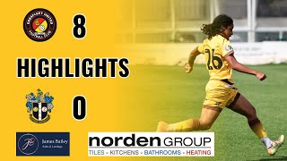 HIGHLIGHTS Ebbsfleet United Women vs Sutton United Women LSERWFL 270823 [upl. by Kruter351]