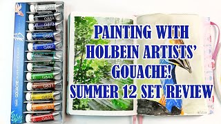 Painting With Holbein Artists Gouache Japan Irodori SUMMER 12 Tube Set First Impressions amp Review [upl. by Javed650]