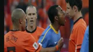 WC 2010 Netherlands  Brazil 21 Highlights amp Goals Dutch Commentary Remix [upl. by Akimrehs732]