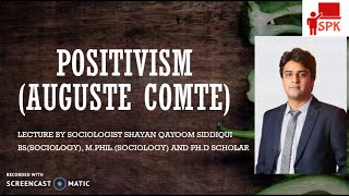 Positivism Auguste Comte in UrduHindi CSS Preparation [upl. by Idonah]