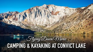 276 Convict Lake Camping amp Kayaking  Eastern Sierra Fall Colors Inyo National Forest  Mammoth [upl. by Ahsil197]