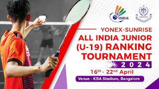 Day 1 Court 9  YonexSunrise All India Junior Ranking Badminton Tournament 2024 Bangalore [upl. by Sherm]