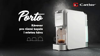 Espresso pro kapsle a mletou kávu Catler Porto 45s V2 [upl. by Hasile]