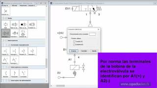 Circuito electroneumático básico 1 [upl. by Anawqahs321]