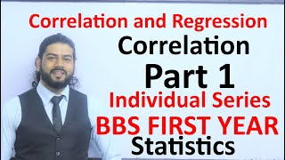 Correlation Part 1 Correlation and Regression BBS First Year Statistics Solution in Nepali 10 Mark [upl. by Aciretnahs]