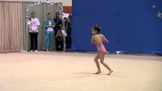 6 year old Katarinas Rhythmic Ball Routine [upl. by Akimaj302]