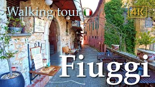 Fiuggi Lazio Italy【Walking Tour】History in Subtitles  4K [upl. by Eecats764]