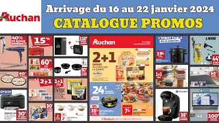 catalogue AUCHAN du 16 au 22 janvier ✅ Arrivage le best of des offres 🔥 Promos deals publicité [upl. by Ecinaj733]