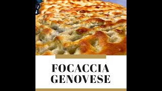 Focaccia Genovese Fatta in Casa Impastata a Mano [upl. by Atsyrk]