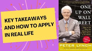 one up on wall street by Peter lynch book summary and key takeaways and how to apply in real life [upl. by Ehtiaf]