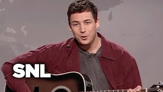 Weekend Update Adam Sandler on Hanukkah  SNL [upl. by Htinnek]