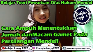 Cara Cepat Menentukan Jumlah dan Macam Gamet Pada Persilangan Mendel [upl. by Kirbee]