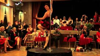 Flora Gattina Incredible Pole dance performance [upl. by Anastatius]