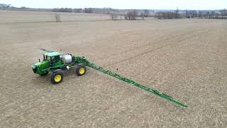 John Deere 4030 Sprayer w 120ft Boom [upl. by Moguel]