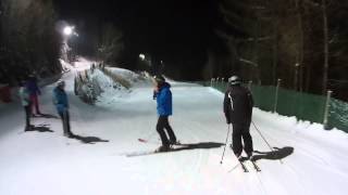 Semmering  Hirschenkogel Piste 1 Familienabfahrt Nacht [upl. by Eisus275]