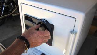 How to open Sentry Safe 3 number dial combination lock [upl. by Yessydo742]