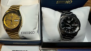 Seiko 5 SNXL72k Gold and Seiko 5 SNKE01 Silver [upl. by Avril]