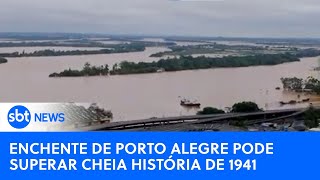 Pesquisador da UFGRS fala de risco iminente de enchente superar cheia histórica de 1941 [upl. by Davide352]