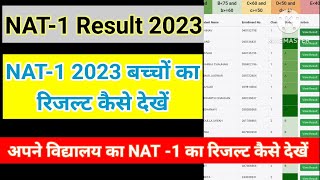 NAT EXAM 2023 का RESULT कैसे देखें  NAT1 2023 RESULT बच्चों का NAT result kaise check kare [upl. by Roxane]