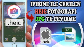 IPHONE ILE CEKILEN HEIC FOTOGRAFLAR BILGISAYARDA JPG NASIL ACILIR  2021 [upl. by Laveen110]