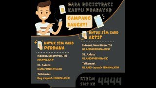 Cara registrasi ulang kartu lama [upl. by Tiffie248]