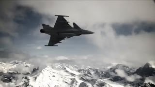 Gripen flight demonstration at Axalp [upl. by Anelah]