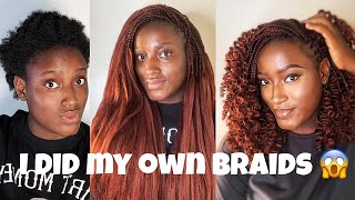 HOW TO DO HALF BRAIDS HALF CURLS ON YOURSELFBEGINNERS FRIENDLY FROM START TO FINISH diybraids [upl. by Albright]