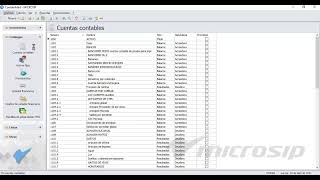 Microsip Contabilidad Cómo exportar el catálogo de cuentas contables en archivo Microsip [upl. by Fanchette]