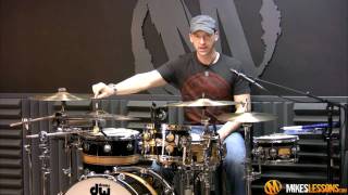 DRUM LESSON 32nd Note quotPEPAMINTquot Groove by Mike Johnston [upl. by Siramad]