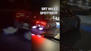 SRT MILES IN TRAFFIC CUT UP FLAME TUNED mopar carspotting hellcat widebody viral short react [upl. by Farr]