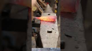 Forming a spear socket from a solid bar 🔥 forging blacksmithing Spear celtic [upl. by Macdougall]