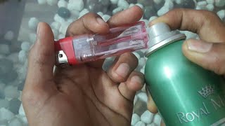 How to refill a lighter using a body spray  EXPERIMENT amp CREATION [upl. by Ilesara]