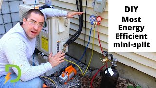 DIY MiniSplit Heat Pump Full Installation 2021 [upl. by Oivalf]