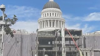 Construction at Sacramento Capitol Annex continues [upl. by Wightman]