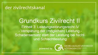 Folge 41 Schadensersatz statt der Leistung bei Nicht und Schlechtleistung [upl. by Anesuza]