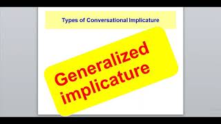 Discourse Analysis Lesson 7 Conversational Implicature [upl. by Lleuqram]