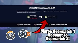 How to Merge OVERWATCH 1 Account To OVERWATCH 2 Transfer Overwatch skins to Overwatch 2 [upl. by Gildus610]