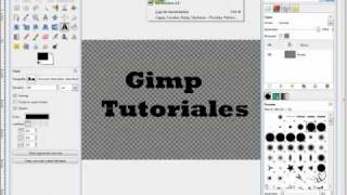 Cómo colorear un texto con patrones en Gimp [upl. by Novelia]