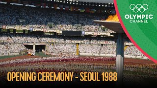 Seoul 1988  Opening Ceremony  Seoul 1988 Replays [upl. by Inaffit]