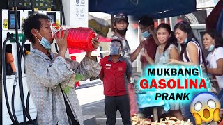 MUKBANG GASOLINA PRANK  masarap naman hahaha  pulubi taong grasa [upl. by Ruddy918]