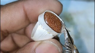 New design silver ring making  Latest ring design 2024  How to make a ring jewelry [upl. by Eniledgam192]