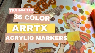 ARRTX Acrylic Markers  36 Colors Review [upl. by Chainey668]